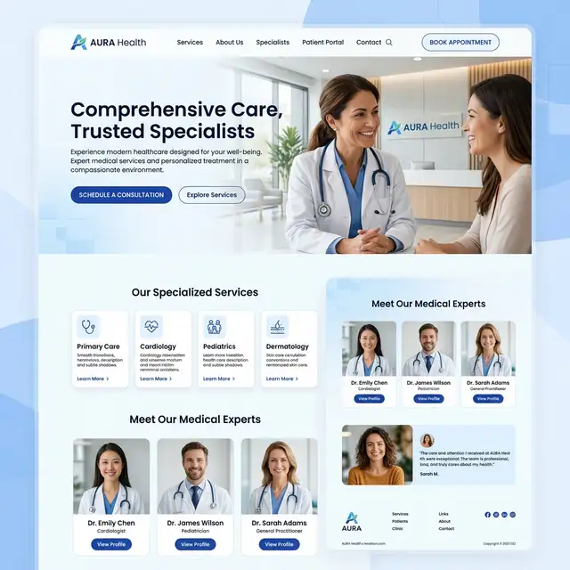 Desain Website Premium Klinik & Rumah Sakit